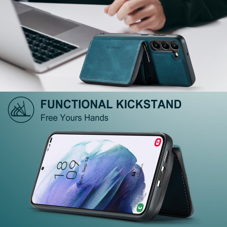 For Samsung Galaxy A54 5G / A54 4G JEEHOOD Magnetic Zipper Horizontal Flip Phone Leather Case(Blue) - Galaxy Phone Cases by JEEHOOD | Online Shopping UK | buy2fix