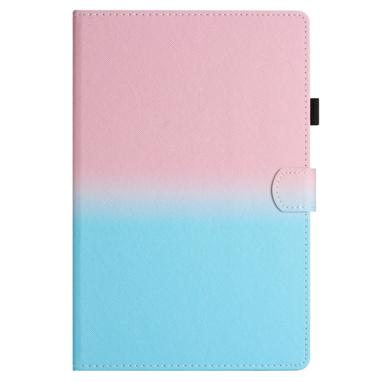 For 10 inch Universal Stitching Gradient Leather Tablet Case(Pink Blue) - 10 - 11 inch by buy2fix | Online Shopping UK | buy2fix