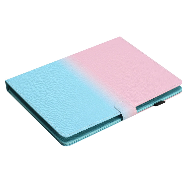 For 10 inch Universal Stitching Gradient Leather Tablet Case(Pink Blue) - 10 - 11 inch by buy2fix | Online Shopping UK | buy2fix