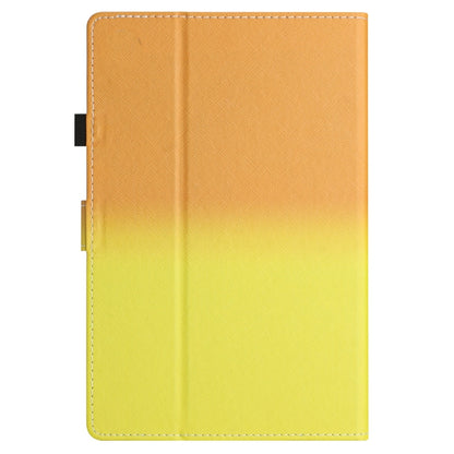 For 7 inch Universal Stitching Gradient Leather Tablet Case(Orange Yellow) - 7 inch by buy2fix | Online Shopping UK | buy2fix