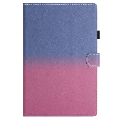 For 7 inch Universal Stitching Gradient Leather Tablet Case(Blue Rose) - 7 inch by buy2fix | Online Shopping UK | buy2fix