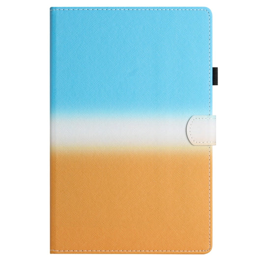 For 7 inch Universal Stitching Gradient Leather Tablet Case(Blue Orange) - 7 inch by buy2fix | Online Shopping UK | buy2fix