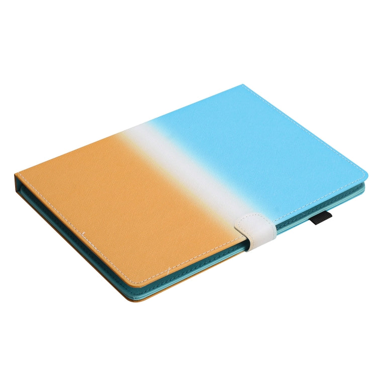 For 7 inch Universal Stitching Gradient Leather Tablet Case(Blue Orange) - 7 inch by buy2fix | Online Shopping UK | buy2fix