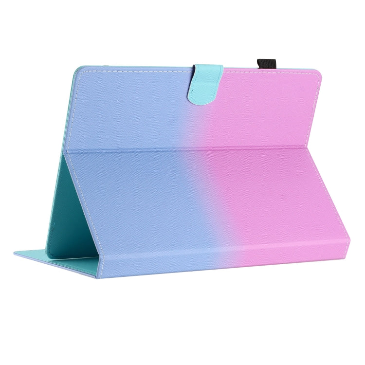 For 7 inch Universal Stitching Gradient Leather Tablet Case(Purple Blue) - 7 inch by buy2fix | Online Shopping UK | buy2fix