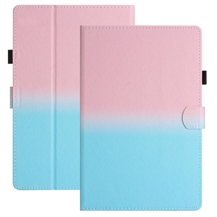For 7 inch Universal Stitching Gradient Leather Tablet Case(Pink Blue) - 7 inch by buy2fix | Online Shopping UK | buy2fix