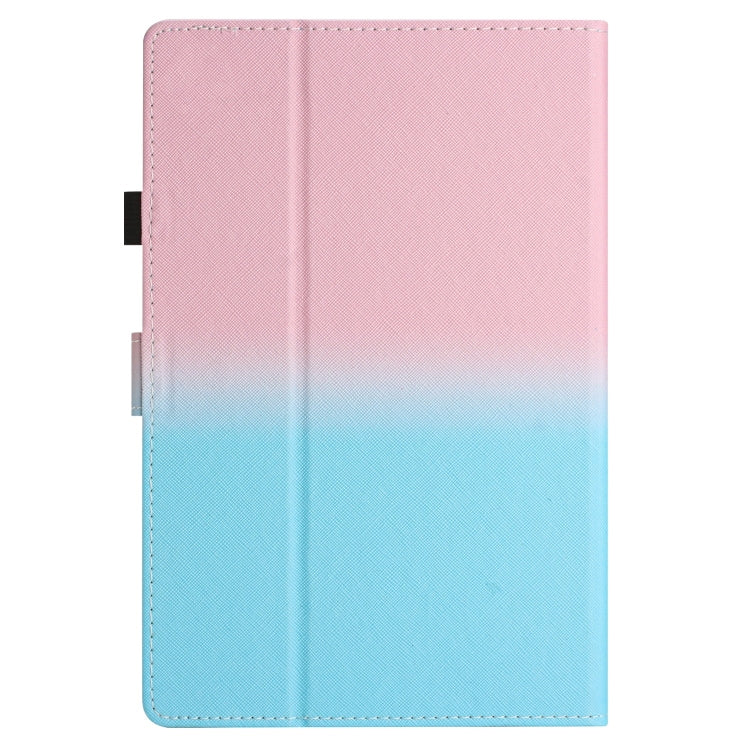 For 7 inch Universal Stitching Gradient Leather Tablet Case(Pink Blue) - 7 inch by buy2fix | Online Shopping UK | buy2fix