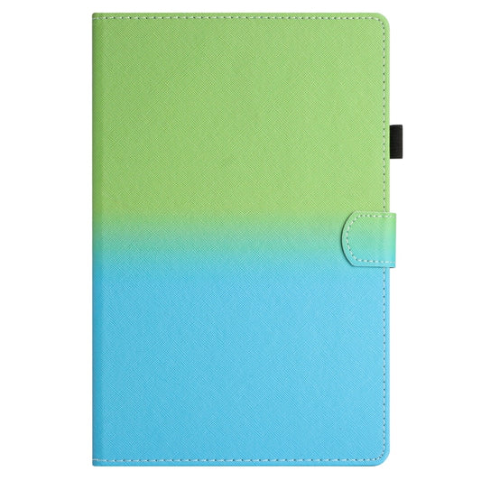 For 7 inch Universal Stitching Gradient Leather Tablet Case(Green Blue) - 7 inch by buy2fix | Online Shopping UK | buy2fix