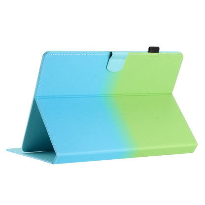 For 7 inch Universal Stitching Gradient Leather Tablet Case(Green Blue) - 7 inch by buy2fix | Online Shopping UK | buy2fix