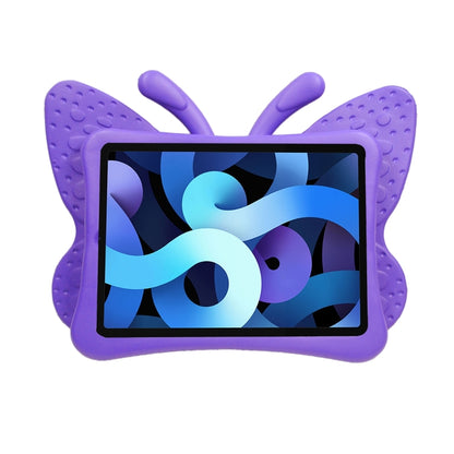 For iPad 2025 / 2022 Butterfly Bracket Style EVA Children Shockproof Tablet Protective Case(Purple) - iPad 2025 / 2022 Cases by buy2fix | Online Shopping UK | buy2fix
