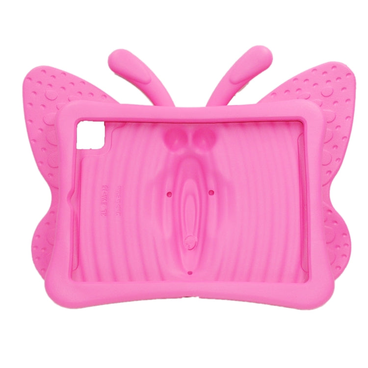 For iPad 2025 / 2022 Butterfly Bracket Style EVA Children Shockproof Tablet Protective Case(Rose Red) - iPad 2025 / 2022 Cases by buy2fix | Online Shopping UK | buy2fix