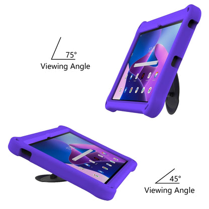 For Lenovo Tab M10 Plus 10.6 3rd Gen 2022 Spider King Silicone Protective Tablet Case(Purple) - Lenovo by buy2fix | Online Shopping UK | buy2fix