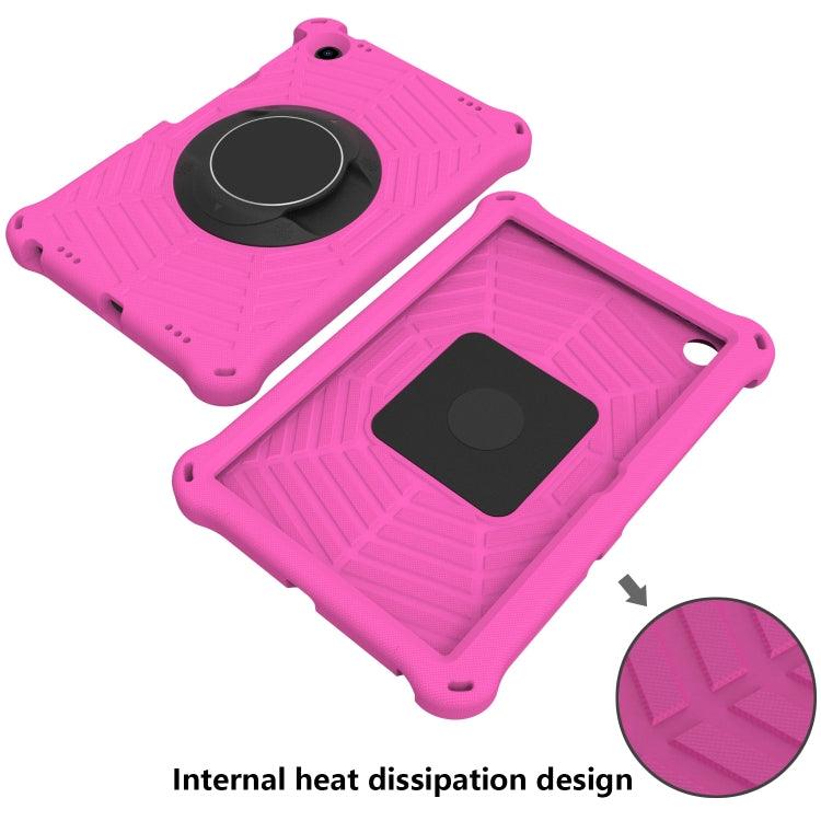 For Lenovo Tab M10 Plus 10.6 3rd Gen 2022 Spider King Silicone Protective Tablet Case(Rose Red) - Lenovo by buy2fix | Online Shopping UK | buy2fix