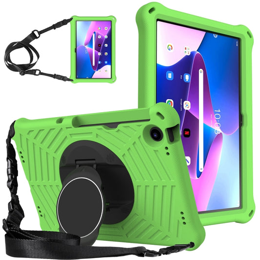 For Lenovo Tab M10 Plus 10.6 3rd Gen 2022 Spider King Silicone Protective Tablet Case(Green) - Lenovo by buy2fix | Online Shopping UK | buy2fix