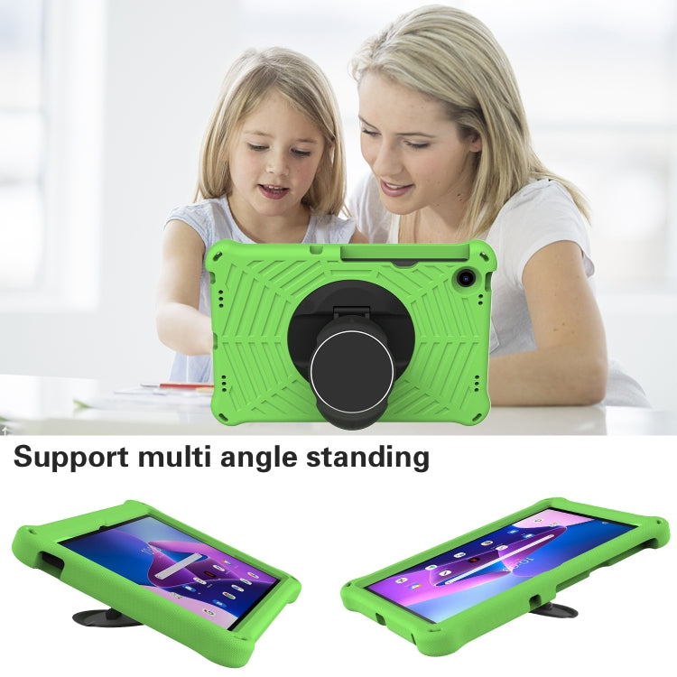 For Lenovo Tab M10 Plus 10.6 3rd Gen 2022 Spider King Silicone Protective Tablet Case(Green) - Lenovo by buy2fix | Online Shopping UK | buy2fix
