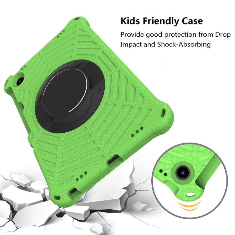 For Lenovo Tab M10 Plus 10.6 3rd Gen 2022 Spider King Silicone Protective Tablet Case(Green) - Lenovo by buy2fix | Online Shopping UK | buy2fix