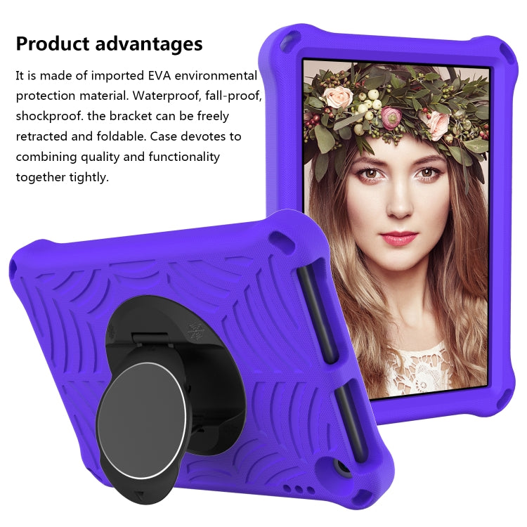 For Amazon Kindle Fire HD 8 / 8 Plus 2022 / 2020 Spider King Silicone Protective Tablet Case(Purple) - Amazon by buy2fix | Online Shopping UK | buy2fix