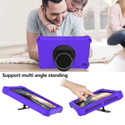 For Amazon Kindle Fire HD 8 / 8 Plus 2022 / 2020 Spider King Silicone Protective Tablet Case(Purple) - Amazon by buy2fix | Online Shopping UK | buy2fix