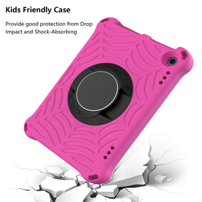 For Amazon Kindle Fire HD 8 / 8 Plus 2022 / 2020 Spider King Silicone Protective Tablet Case(Rose Red) - Amazon by buy2fix | Online Shopping UK | buy2fix