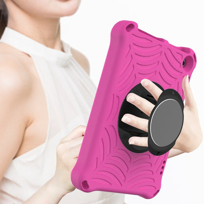 For Amazon Kindle Fire HD 8 / 8 Plus 2022 / 2020 Spider King Silicone Protective Tablet Case(Rose Red) - Amazon by buy2fix | Online Shopping UK | buy2fix