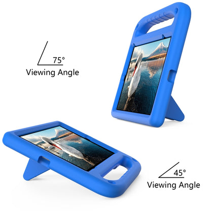 For iPad 9.7 2018 / 2017 Handle EVA Shockproof Tablet Case with Holder(Blue) - iPad 9.7 (2018) & (2017) Cases by buy2fix | Online Shopping UK | buy2fix