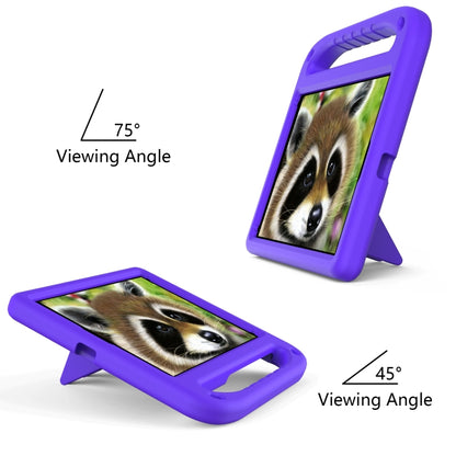For iPad 9.7 2018 / 2017 Handle EVA Shockproof Tablet Case with Holder(Purple) - iPad 9.7 (2018) & (2017) Cases by buy2fix | Online Shopping UK | buy2fix