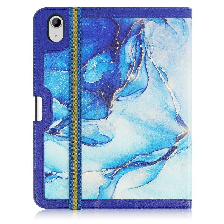 For iPad 2025 / 2022 Marble Pattern Stitching Leather Tablet Case(Blue) - iPad 2025 / 2022 Cases by buy2fix | Online Shopping UK | buy2fix