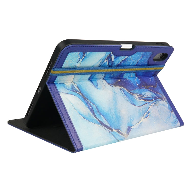 For iPad 2025 / 2022 Marble Pattern Stitching Leather Tablet Case(Blue) - iPad 2025 / 2022 Cases by buy2fix | Online Shopping UK | buy2fix