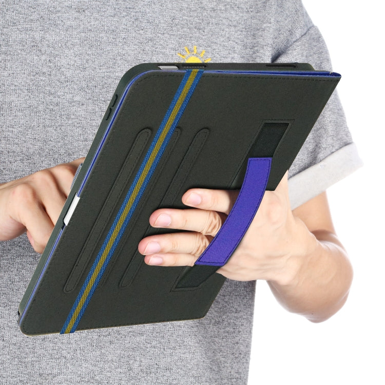 For iPad 2025 / 2022 Marble Pattern Stitching Leather Tablet Case(Blue) - iPad 2025 / 2022 Cases by buy2fix | Online Shopping UK | buy2fix