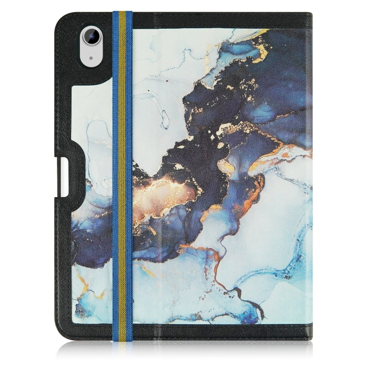 For iPad 2025 / 2022 Marble Pattern Stitching Leather Tablet Case(Black) - iPad 2025 / 2022 Cases by buy2fix | Online Shopping UK | buy2fix