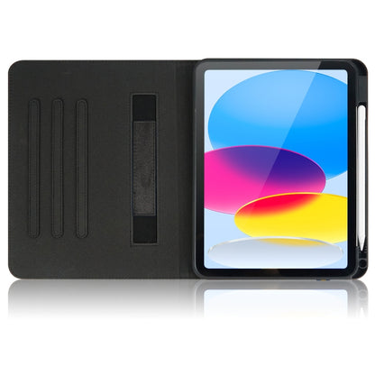 For iPad 2025 / 2022 Marble Pattern Stitching Leather Tablet Case(Black) - iPad 2025 / 2022 Cases by buy2fix | Online Shopping UK | buy2fix