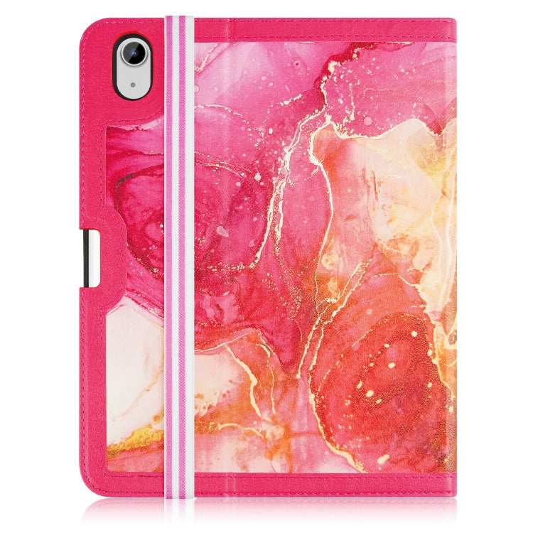 For iPad 2025 / 2022 Marble Pattern Stitching Leather Tablet Case(Pink) - iPad 2025 / 2022 Cases by buy2fix | Online Shopping UK | buy2fix