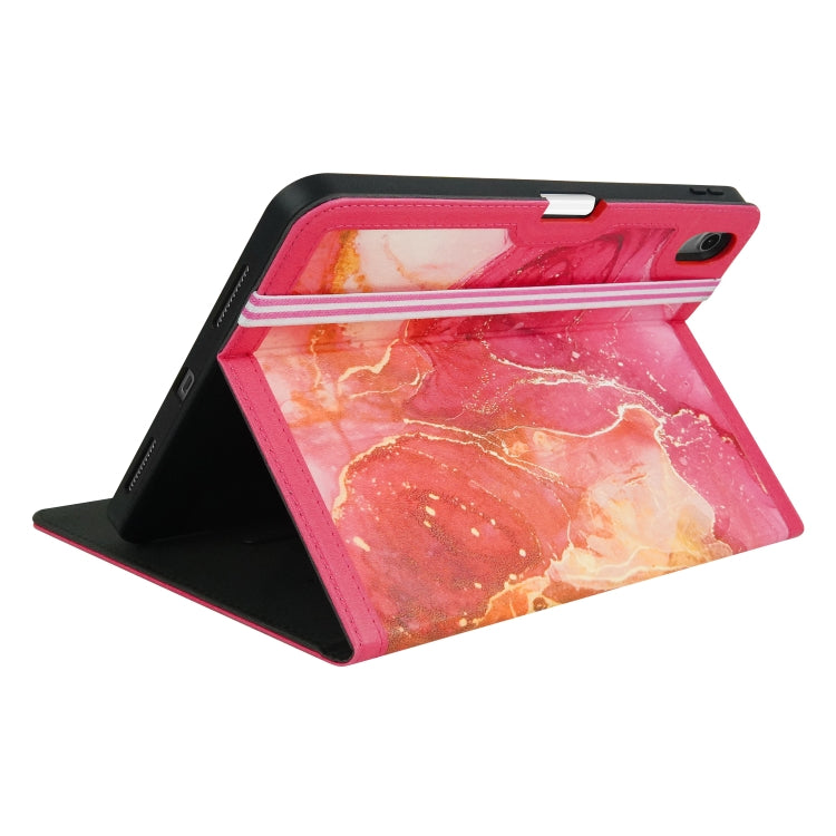 For iPad 2025 / 2022 Marble Pattern Stitching Leather Tablet Case(Pink) - iPad 2025 / 2022 Cases by buy2fix | Online Shopping UK | buy2fix