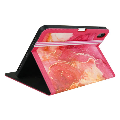 For iPad 2025 / 2022 Marble Pattern Stitching Leather Tablet Case(Pink) - iPad 2025 / 2022 Cases by buy2fix | Online Shopping UK | buy2fix
