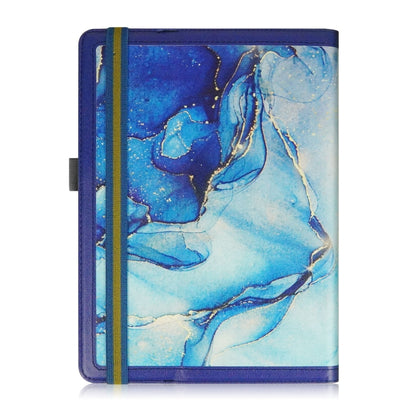For 10 inch Marble Pattern Stitching Leather Tablet Case(Blue) - 10 - 11 inch by buy2fix | Online Shopping UK | buy2fix