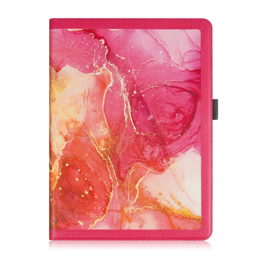 For 10 inch Marble Pattern Stitching Leather Tablet Case(Pink) - 10 - 11 inch by buy2fix | Online Shopping UK | buy2fix