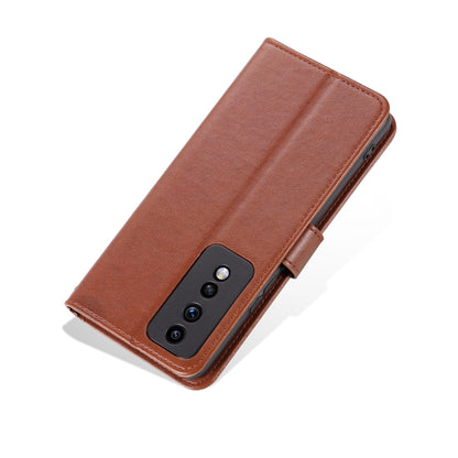For Honor 80 GT 5G AZNS Sheepskin Texture Flip Leather Phone Case(Brown) - Honor Cases by AZNS | Online Shopping UK | buy2fix