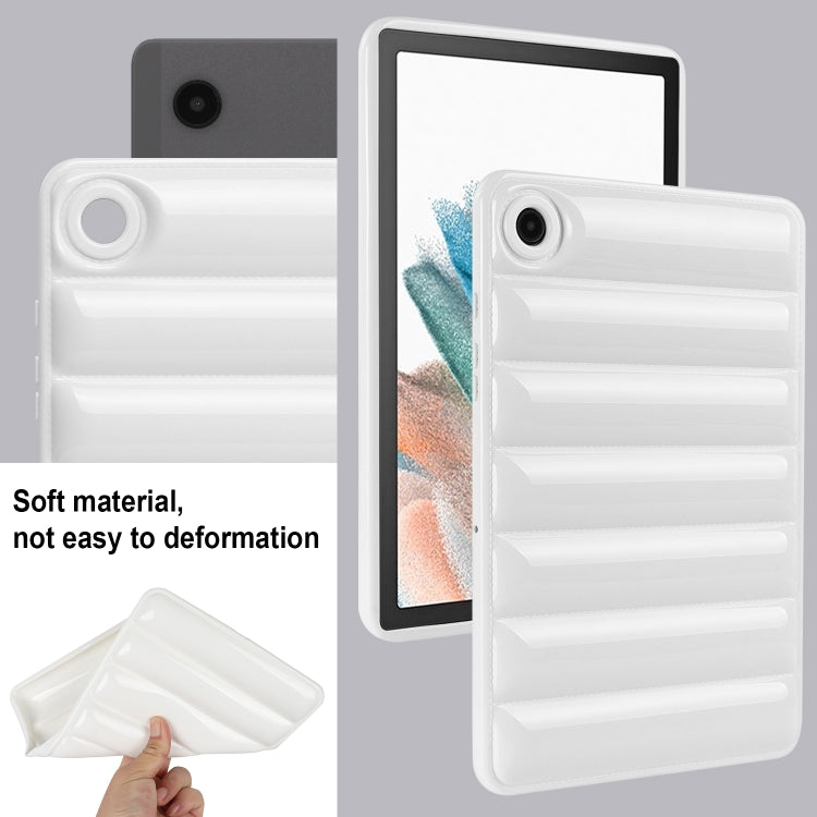 For Samsung Galaxy Tab S7 T870 / S8 X700 Eiderdown Cushion Shockproof Tablet Case(White) by buy2fix