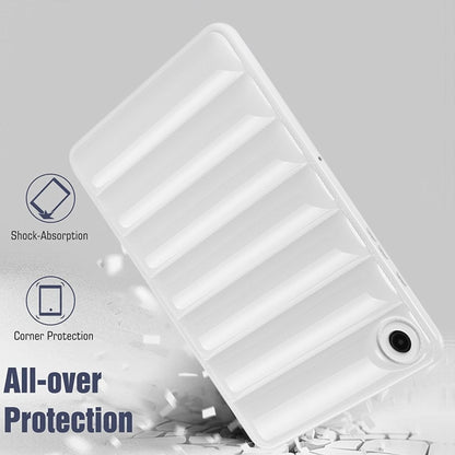 For Samsung Galaxy Tab S7 T870 / S8 X700 Eiderdown Cushion Shockproof Tablet Case(White) by buy2fix
