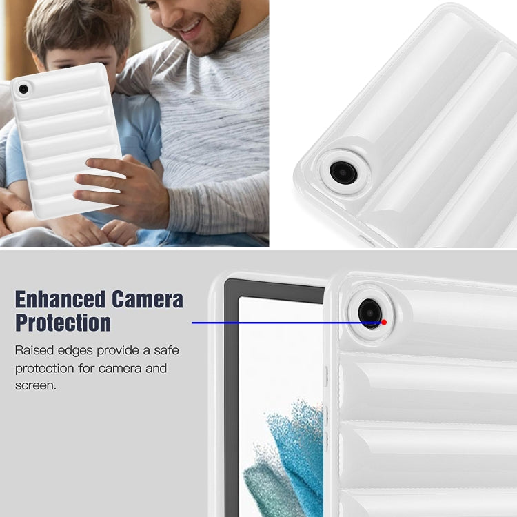 For Samsung Galaxy Tab S7 T870 / S8 X700 Eiderdown Cushion Shockproof Tablet Case(White) by buy2fix