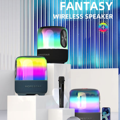 HOPESTAR SC-01 Waterproof LED Light Wireless Bluetooth Speaker(Blue) - Desktop Speaker by HOPESTAR | Online Shopping UK | buy2fix