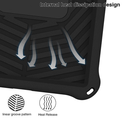 For Lenovo Tab P11 TB-J606 Spider King Silicone Protective Tablet Case(Black) - Lenovo by buy2fix | Online Shopping UK | buy2fix