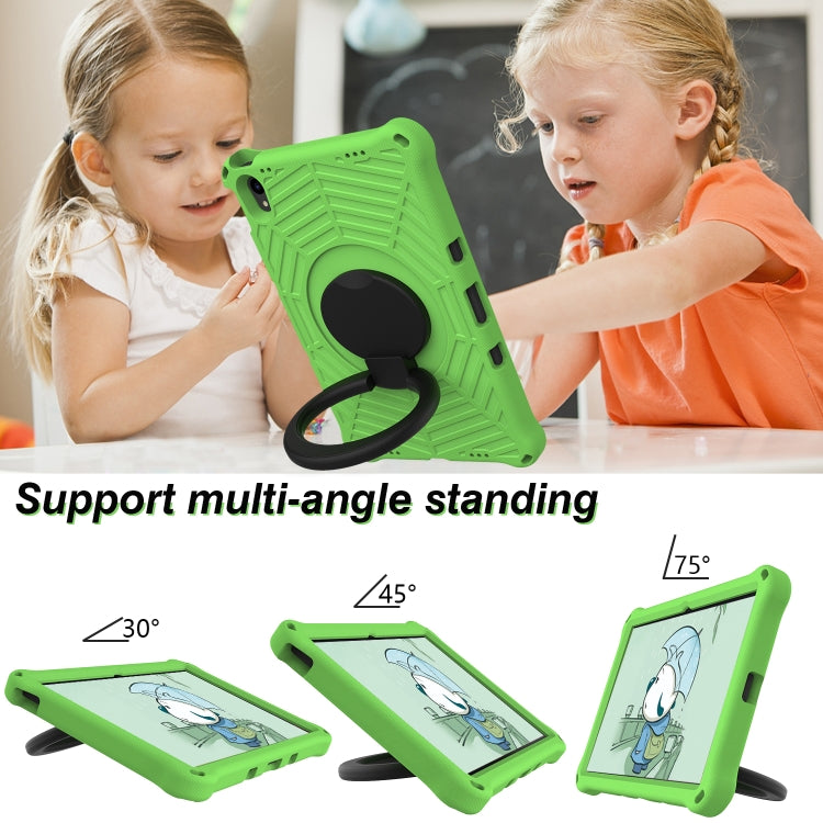 For Lenovo Tab P11 TB-J606 Spider King Silicone Protective Tablet Case(Green) - Lenovo by buy2fix | Online Shopping UK | buy2fix