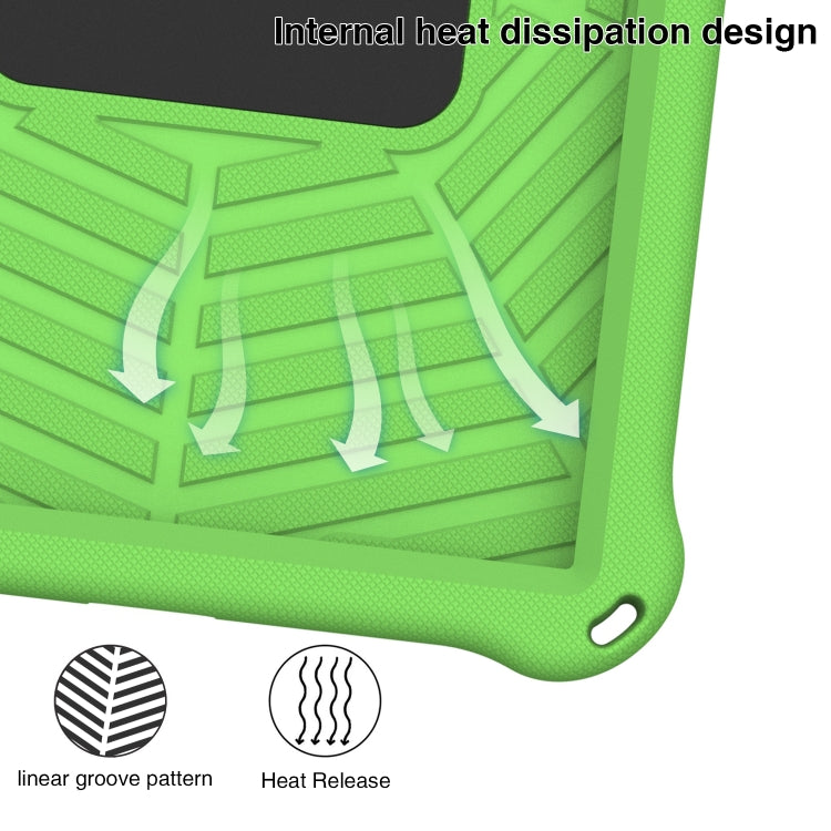 For Lenovo Tab P11 TB-J606 Spider King Silicone Protective Tablet Case(Green) - Lenovo by buy2fix | Online Shopping UK | buy2fix