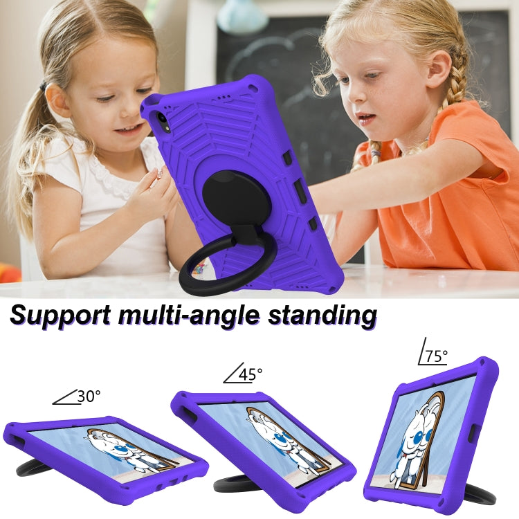 For Lenovo Tab P11 TB-J606 Spider King Silicone Protective Tablet Case(Purple) - Lenovo by buy2fix | Online Shopping UK | buy2fix
