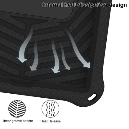 For Lenovo Tab K10 Spider King Silicone Protective Tablet Case(Black) - Lenovo by buy2fix | Online Shopping UK | buy2fix