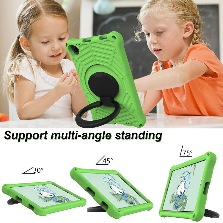 For Lenovo Tab K10 Spider King Silicone Protective Tablet Case(Green) - Lenovo by buy2fix | Online Shopping UK | buy2fix
