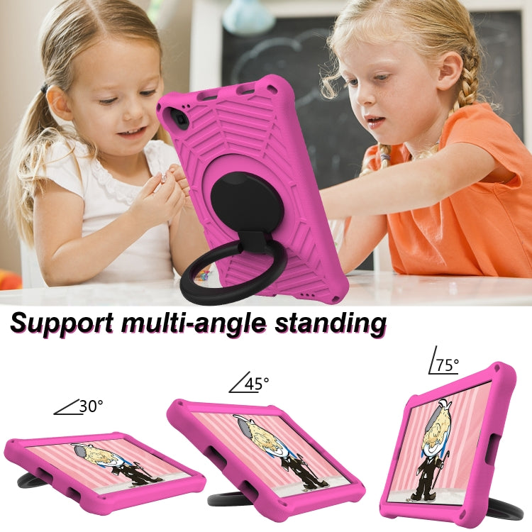 For Lenovo Tab K10 Spider King Silicone Protective Tablet Case(Rose Red) - Lenovo by buy2fix | Online Shopping UK | buy2fix