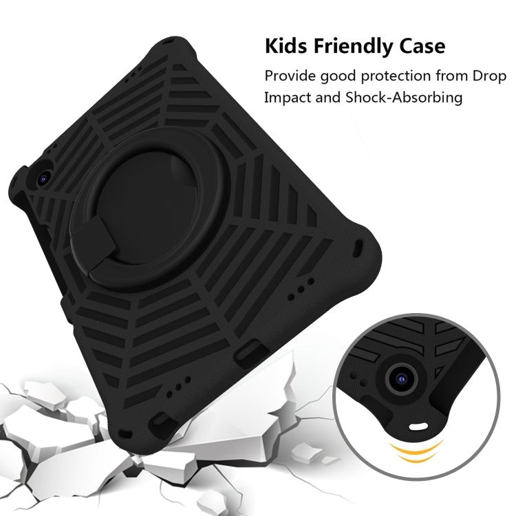 For Lenovo Tab M10 Plus 10.6 3rd Gen 2022 Spider King Silicone Protective Tablet Case(Black) - Lenovo by buy2fix | Online Shopping UK | buy2fix
