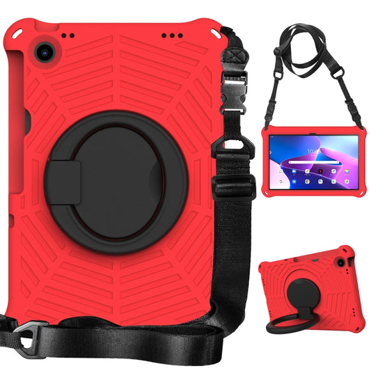 For Lenovo Tab M10 Plus 10.6 3rd Gen 2022 Spider King Silicone Protective Tablet Case(Red) - Lenovo by buy2fix | Online Shopping UK | buy2fix