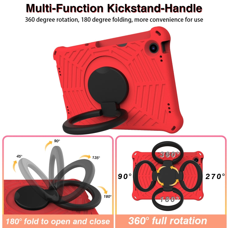 For Lenovo Tab M10 Plus 10.6 3rd Gen 2022 Spider King Silicone Protective Tablet Case(Red) - Lenovo by buy2fix | Online Shopping UK | buy2fix